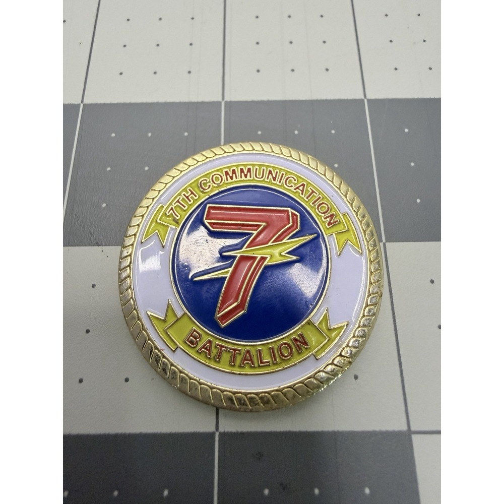 7th Communications Battalion USMC Challenge Coin